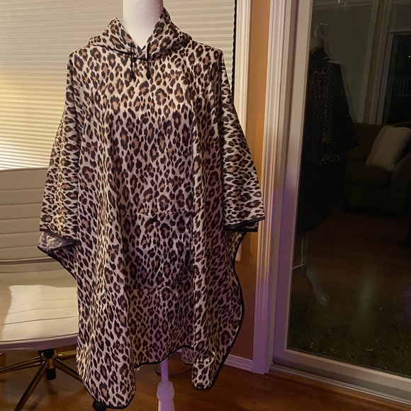 Chico's Jackets & Blazers - Chico’s Leopard Rain Poncho OS NWOT